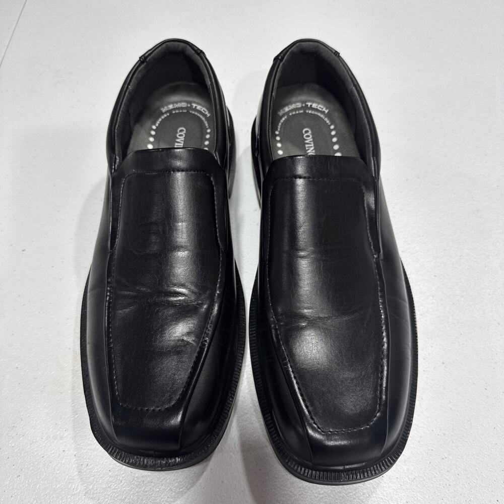 COVINGTON Sheffield Mens Black Loafers Slip-On Shoes Sz 10.5 Memory Foam Office